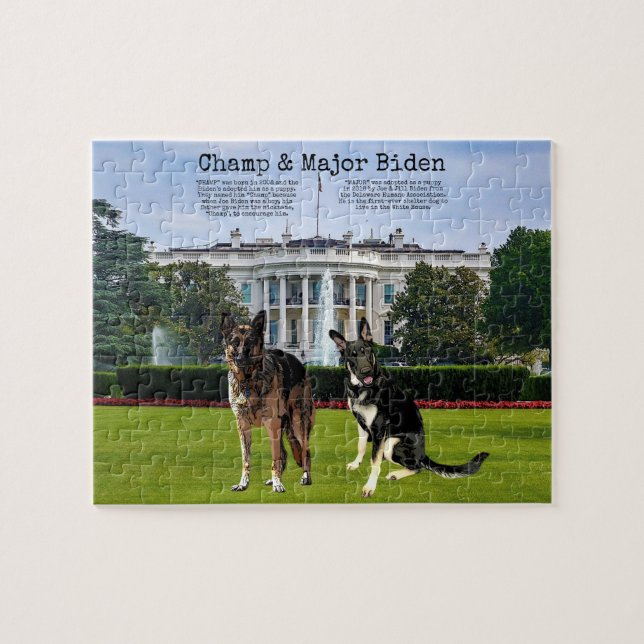 Champ & Major Biden, (Horizontal)
