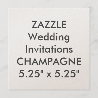 CHAMPAGNE 110lb Invitations de mariage Carré de 5,