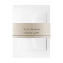 Champagne Black Formal Elegante Script Hochzeit