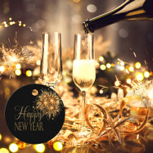Champagne Black & Gold Silvester Party