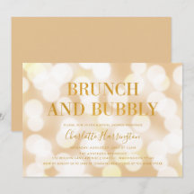 Champagne Bokeh Brunch und Bubbly Brautparty