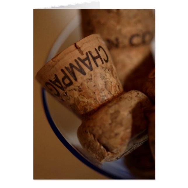 Champagne bouche la carte - votre texte ici (Devant)