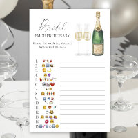 Champagne Brautparty Emoji pickgame