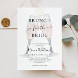 Champagne Brunch für das Bride Brautparty Einladung<br><div class="desc">Rose Champagner Bridal Bridal Bridal Einladung. Brunch und Bubbly Einladung. Das Design besticht durch ein elegantes Aquarellbild und ein modernes Textlayout. Um erweiterte Änderungen vorzunehmen,  wählen Sie bitte unter Personalisieren dieser Vorlage die Option "Klicken Sie auf,  um weitere Anpassungen vorzunehmen".</div>