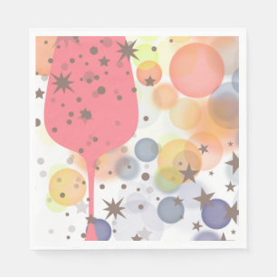 Champagne Bubbles Serviette