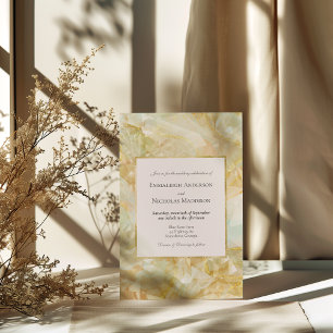Champagne Burst Crystal Wedding Einladung