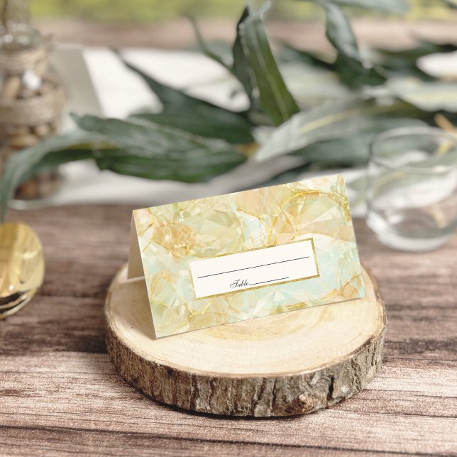 Champagne Burst Crystal Wedding Platzkarte (Von Creator hochgeladen)