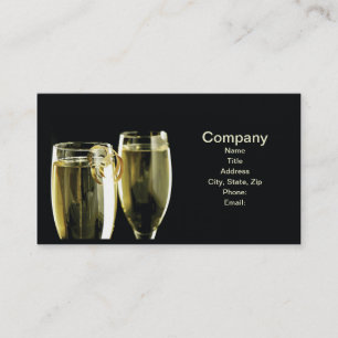 Champagne Business Cards Visitenkarte