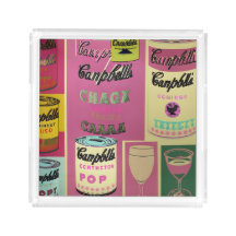 Champagne Campbell's Pop Square Akryltray