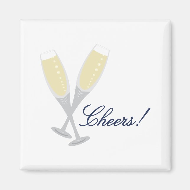 Champagne Cheers Magnet (Vorne)