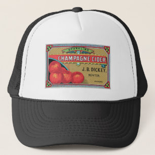 Champagne Cider Äpfel Crate Art Truckerkappe