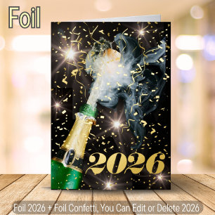 Champagne Confetti Frohes Neues Jahr Weihnachtsfes