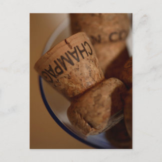 Champagne Corks Postcard Postkarte