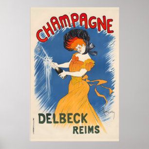 Champagne Delbeck Reims Leonetto Cappiello Essen Poster