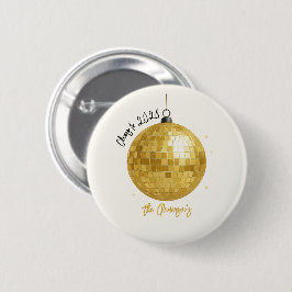 Champagne Disco Ball 2026 New Year Eve Button