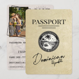 Champagne Dominikanische Republik Passport Save The Date