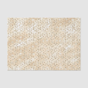 Champagne-Faux-Glitter-Cheetah-Punkte Seidenpapier