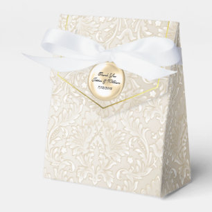 Champagne Fleur Damask Wedding Favor Geschenkboxen Geschenkschachtel