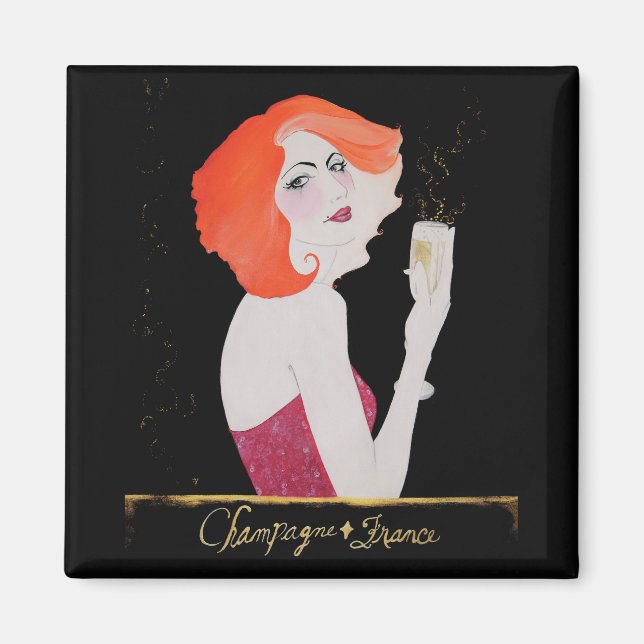 Champagne Frankreich, Magnet (Vorne)