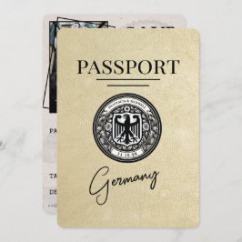 Champagne Germany Passport Save the Date