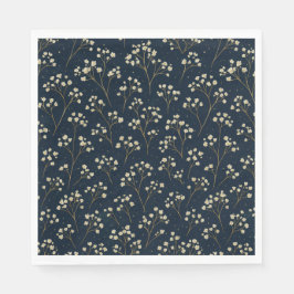 Champagne Gipskraut Scatter Paper Napkin Serviette