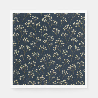Champagne Gipskraut Scatter Paper Napkin Serviette