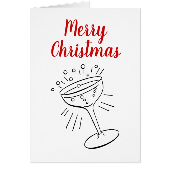 Champagne Glass Frohe Weihnachten Weihnachten (Vorne)