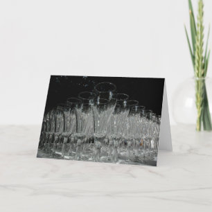 Champagne Glasses Card Karte