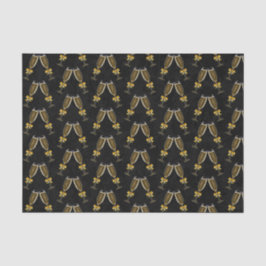 Champagne Glasses Clink Together Seidenpapier