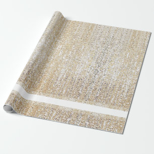 Champagne Glitter Moderne Geschenkpapier