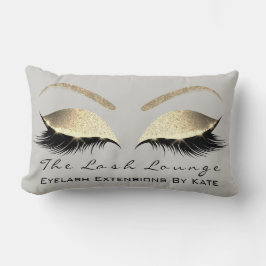 Champagne Gold Glitzer Gray Makeup Lashes Beauty Lendenkissen