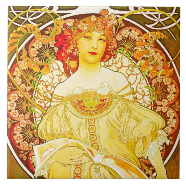 Champagne - große Keramik-Fliese Fliese (Vorderseite)