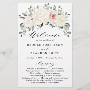 Champagne Ivory Blush Pink Blumengrün Hochzeit