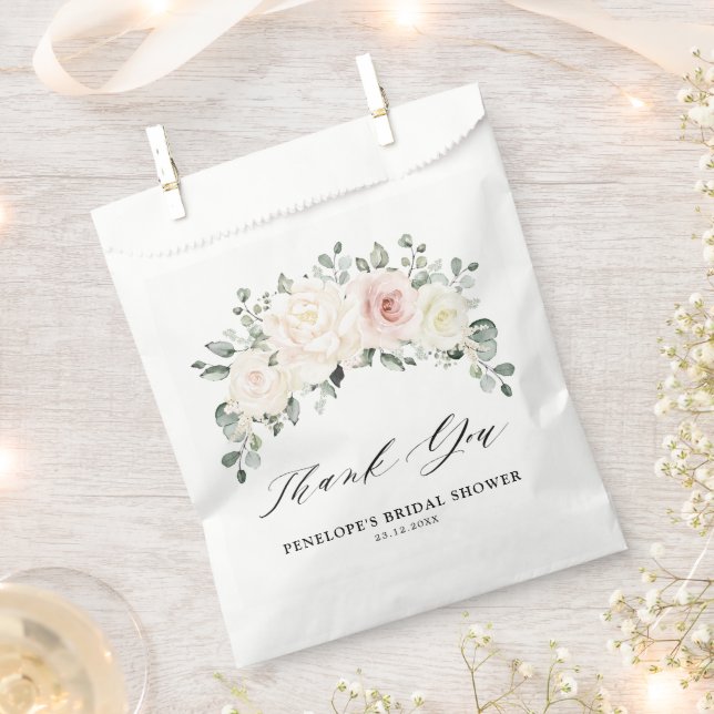 Champagne Ivory Blush Pink Brautparty Geschenktütchen (Ausgeschnitten)