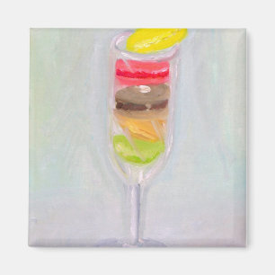 "Champagne-Makronen " Magnet