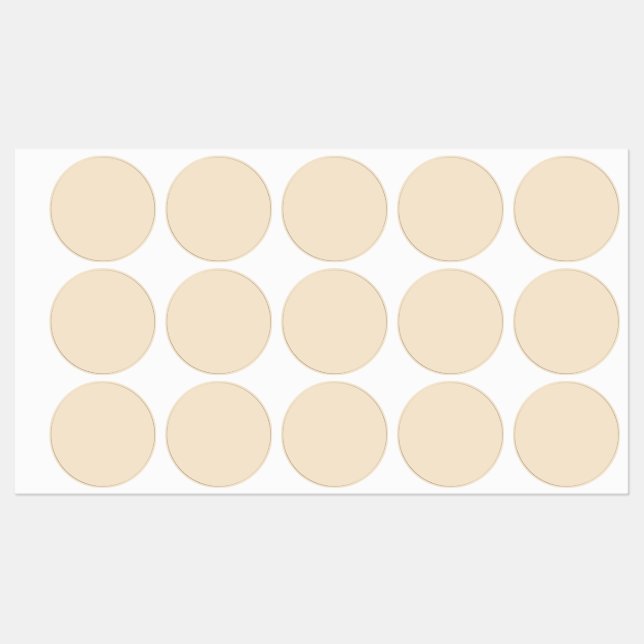 Champagne Metallic Solid Color | Classic | elegant Etiketten (Blatt)