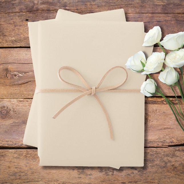 Champagne Metallic Solid Color | Classic | elegant Geschenkpapier Set (Von Creator hochgeladen)