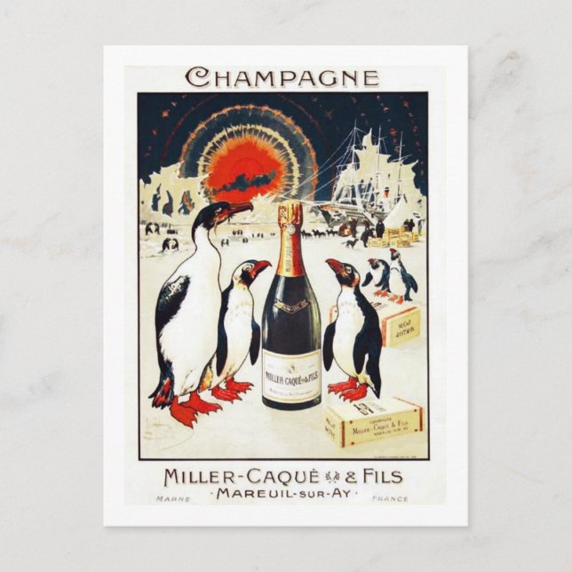 Champagne Miller-Caque & Fils Postkarte (Vorderseite)