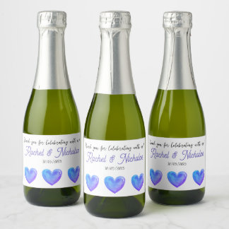 Champagne mini bottles favors personalized