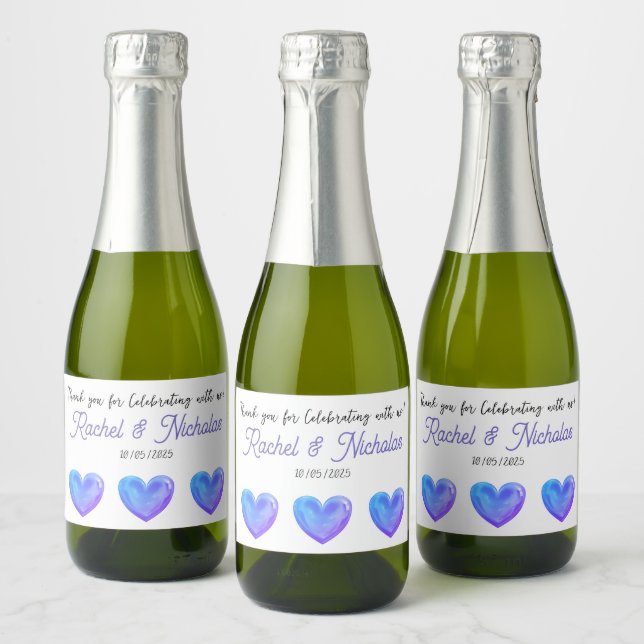 Champagne mini bottles favors personalized (Flaschen)