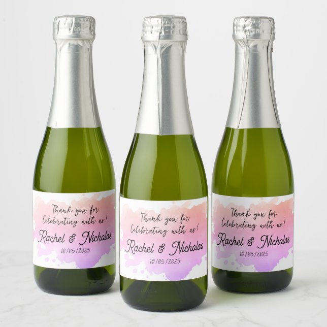 Champagne mini bottles favors personalized (Flaschen)