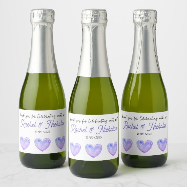 Champagne mini bottles favors personalized (Flaschen)