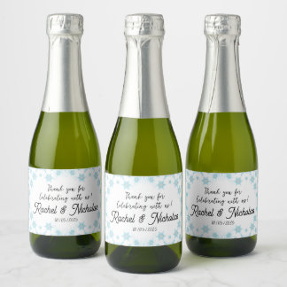 Champagne mini bottles favors personalized