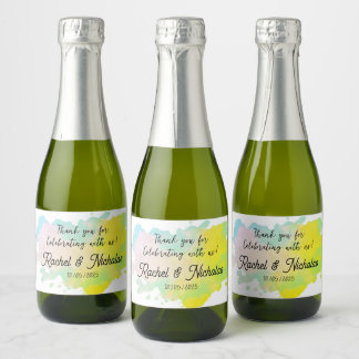 Champagne mini bottles favors personalized