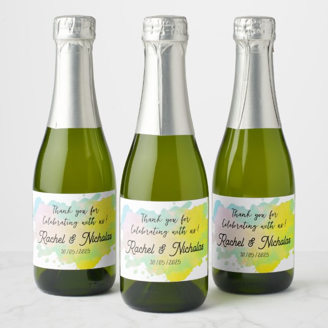 Champagne mini bottles favors personalized (Flaschen)