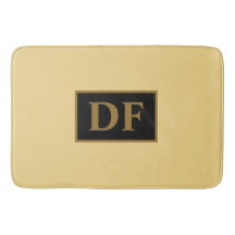 Champagne Mit Monogramm Bath Mat
