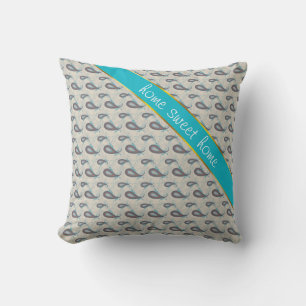 Champagne Paisley Pattern Kissen