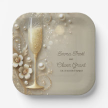 Champagne & Pearl Elegante Hochzeitsdusche