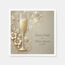 Champagne & Pearl Elegante Hochzeitsdusche