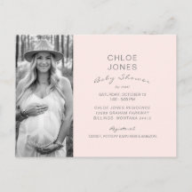 Champagne Pink Baby Dusche by Mail B/W Foto